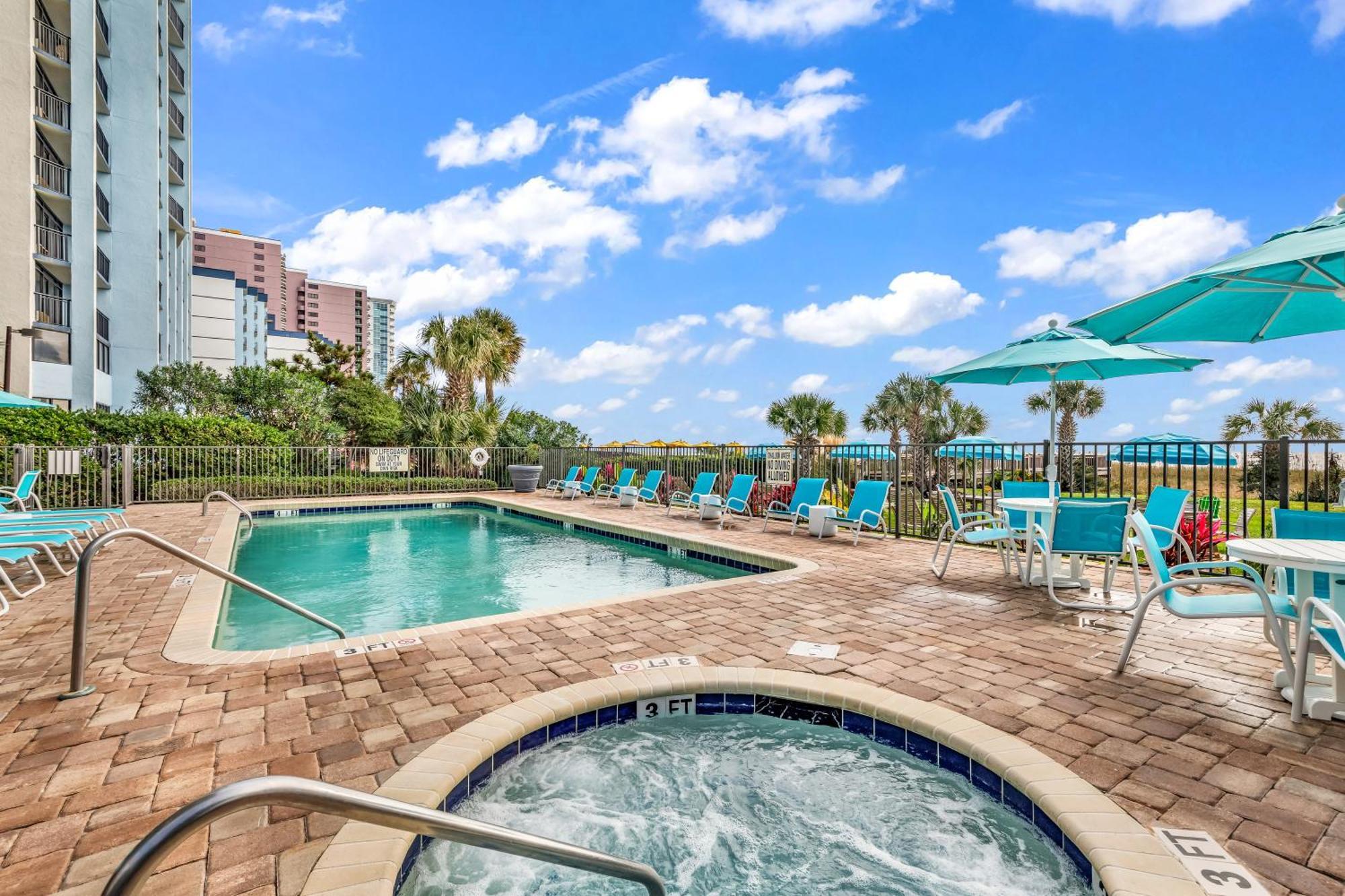Ocean View Double Suite! Sleeps 4 Meridian Plaza 705 شاطئ ميرتل المظهر الخارجي الصورة