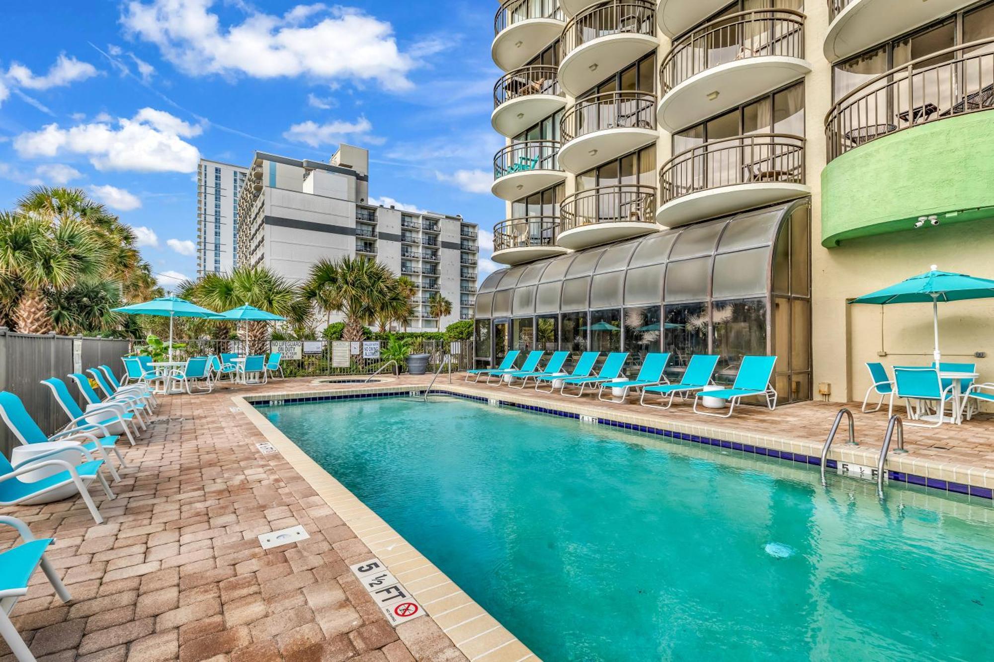 Ocean View Double Suite! Sleeps 4 Meridian Plaza 705 شاطئ ميرتل المظهر الخارجي الصورة