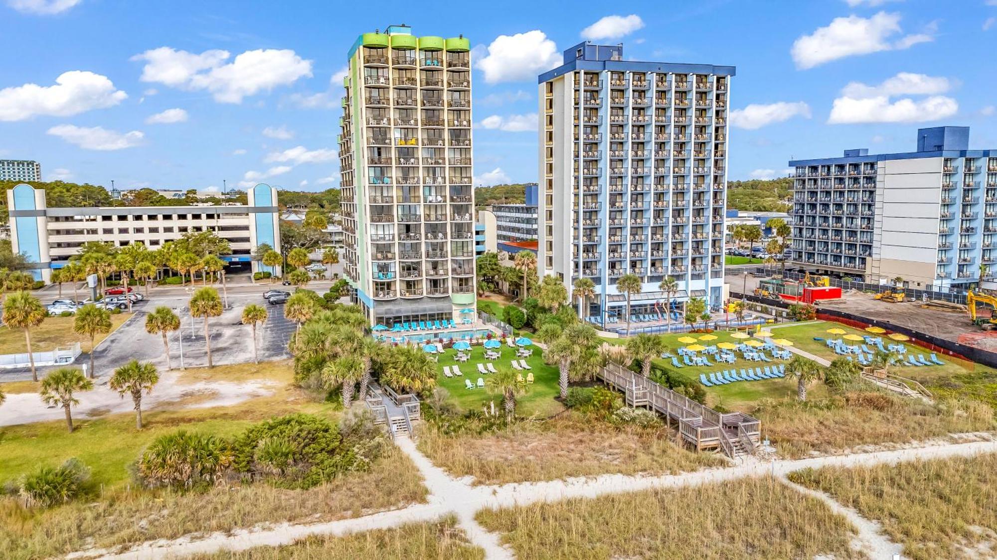 Ocean View Double Suite! Sleeps 4 Meridian Plaza 705 شاطئ ميرتل المظهر الخارجي الصورة
