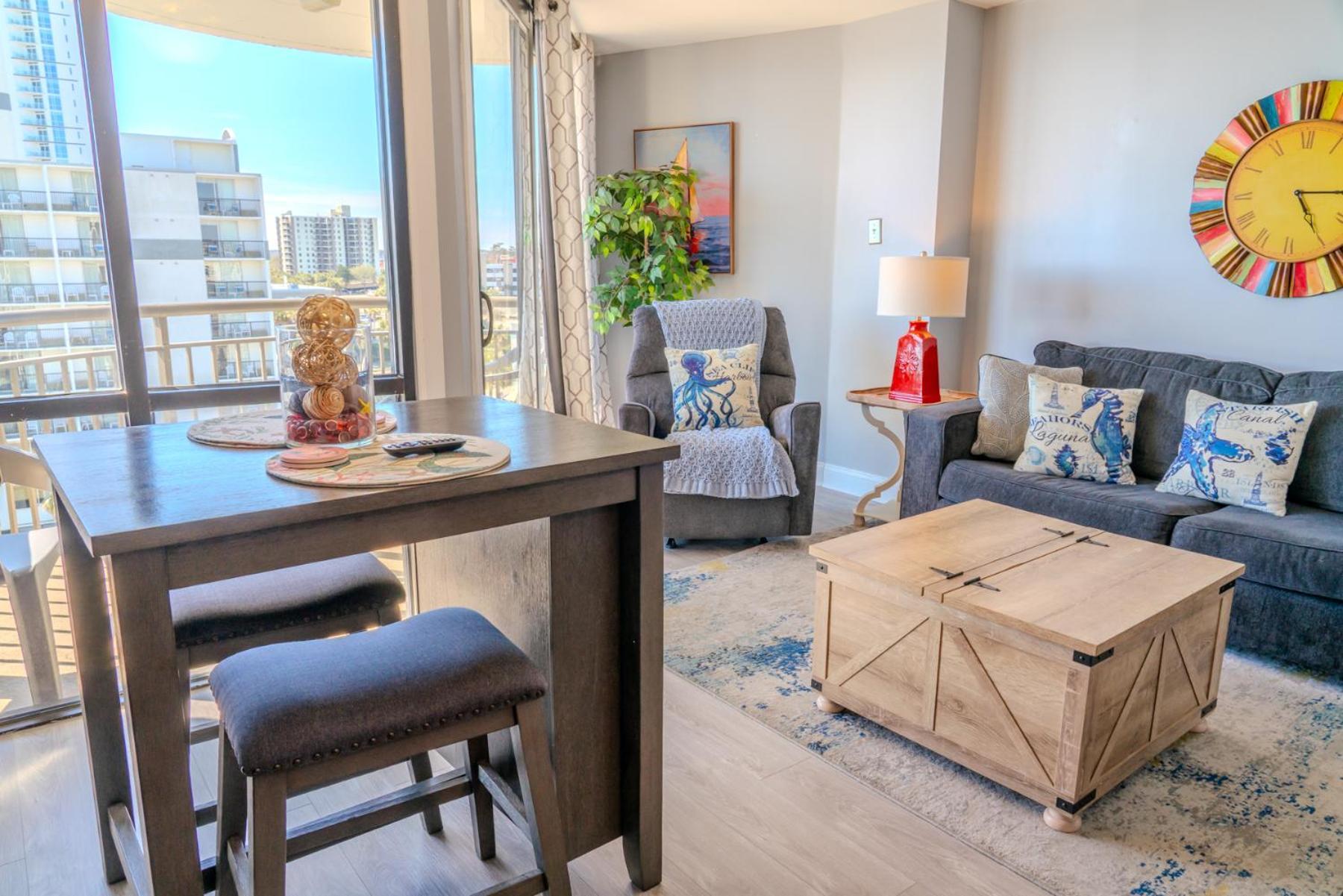 Ocean View Double Suite! Sleeps 4 Meridian Plaza 705 شاطئ ميرتل المظهر الخارجي الصورة